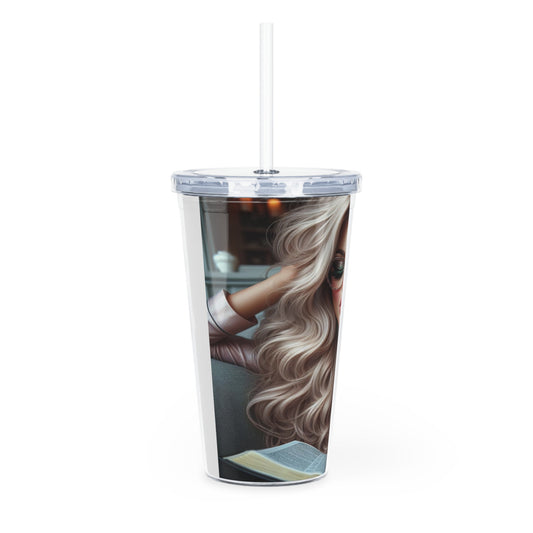 Relax and Read Tumbler with Straw Mug Printify   