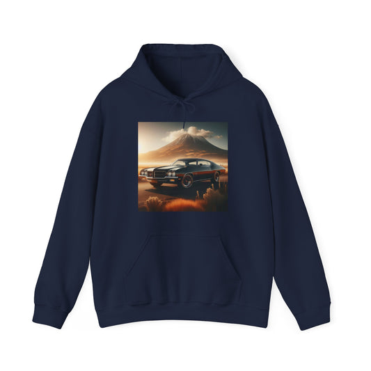 1972 Black Buick Gran Sport Hoodie Hoodie Printify Navy S 