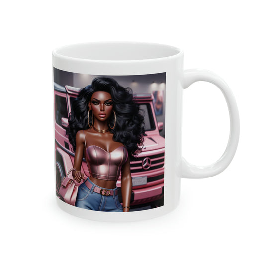 Pink Luxury Mug Mug Printify   