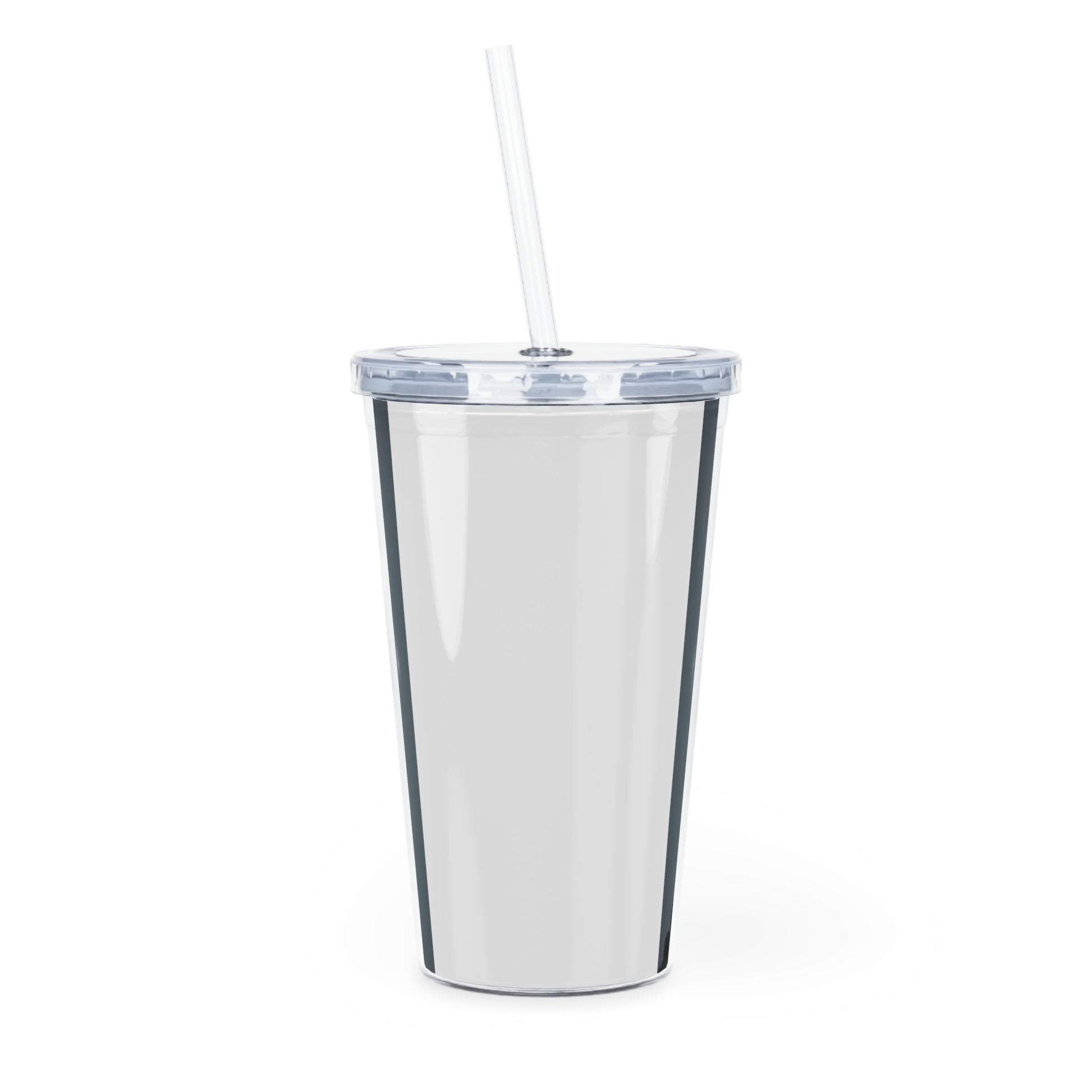 Music Vibes Plastic Tumbler with Straw Mug Printify   