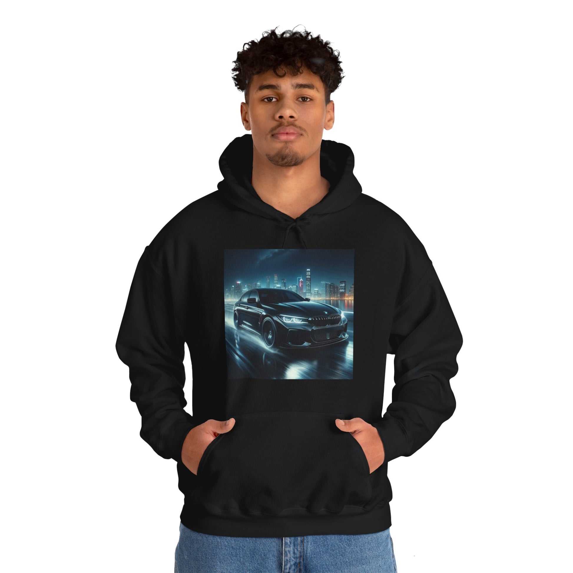 Black BMW Hoodie Hoodie Printify   