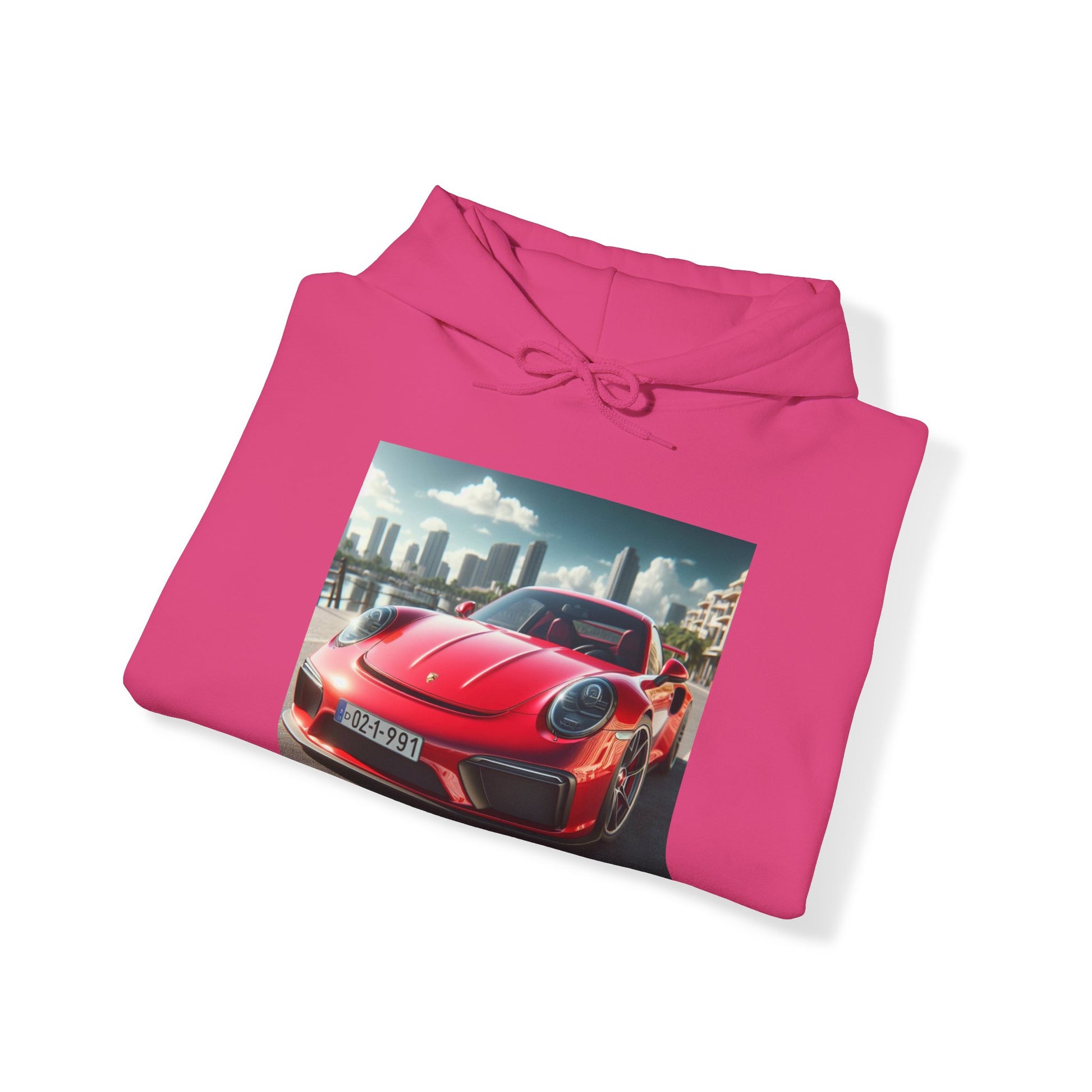 Red Porsche Hoodie Hoodie Printify   