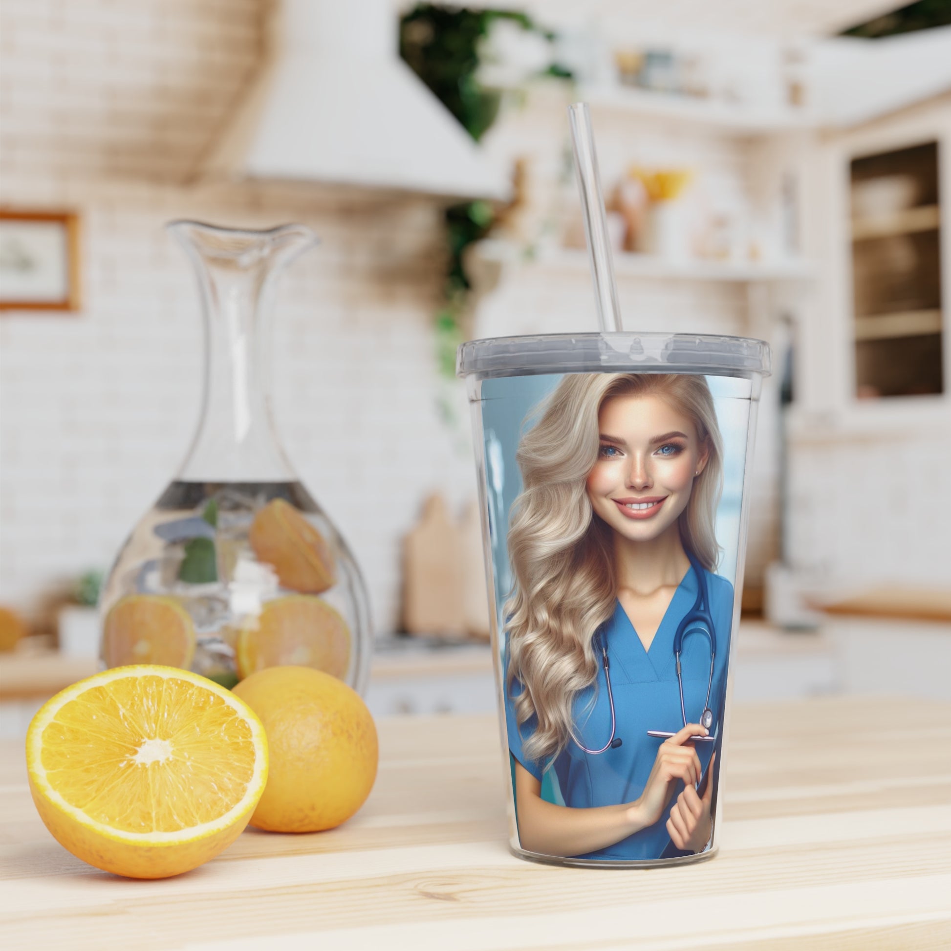 Your Favorite Nurse Tumbler with Straw Mug Printify   