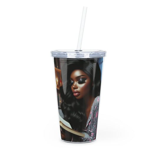 Late Night Book Tumbler with Straw Mug Printify 20oz Transparent 