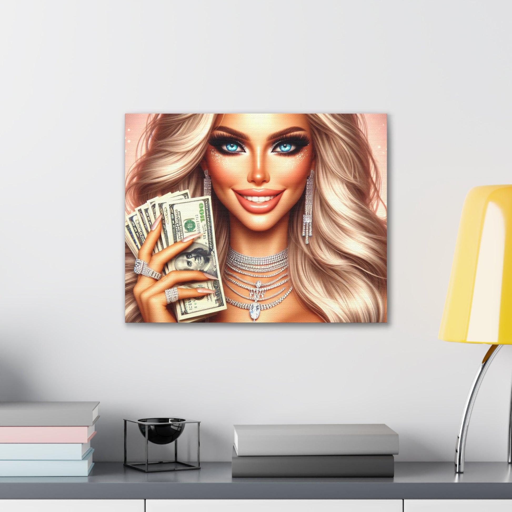 Money Talks Canvas Canvas Printify 20″ x 16″ (Horizontal) 0.75'' 