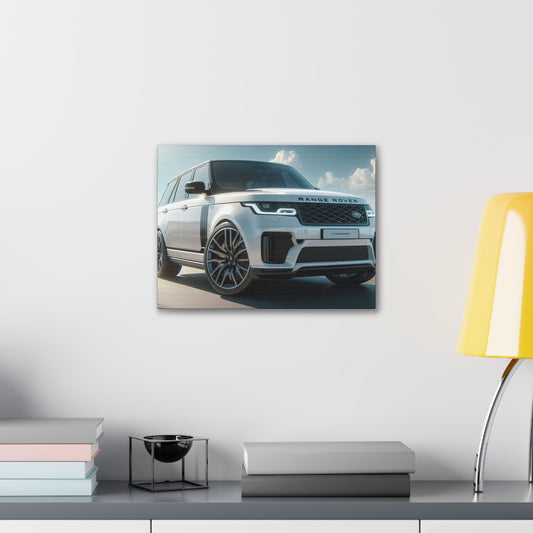 White Range Rover Canvas Canvas Printify 16″ x 12″ (Horizontal) 0.75'' 
