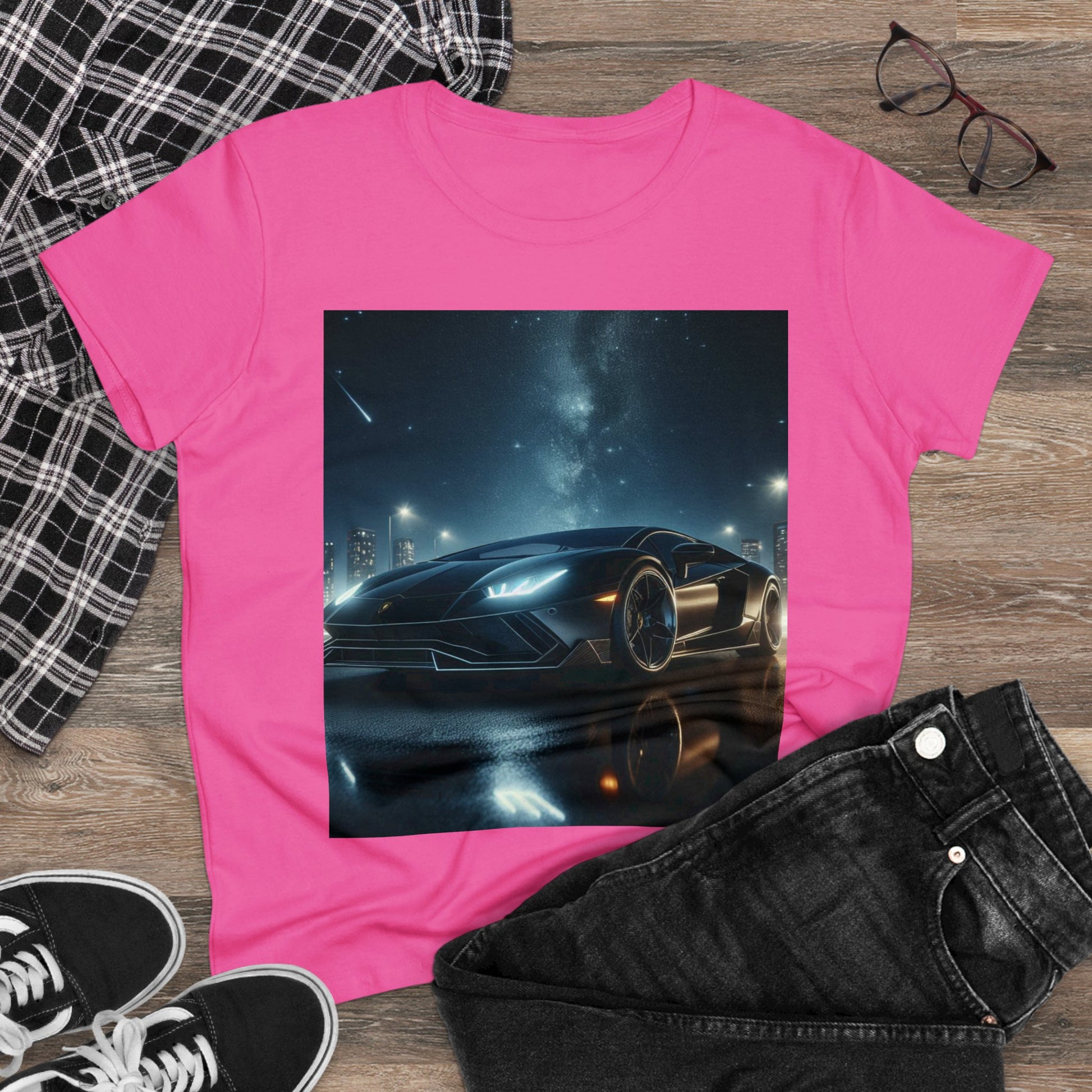 Black Lamborghini T-Shirt T-Shirt Printify   