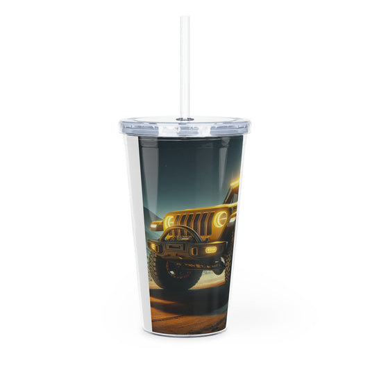 Yellow Rubicon Tumbler with Straw Mug Printify   