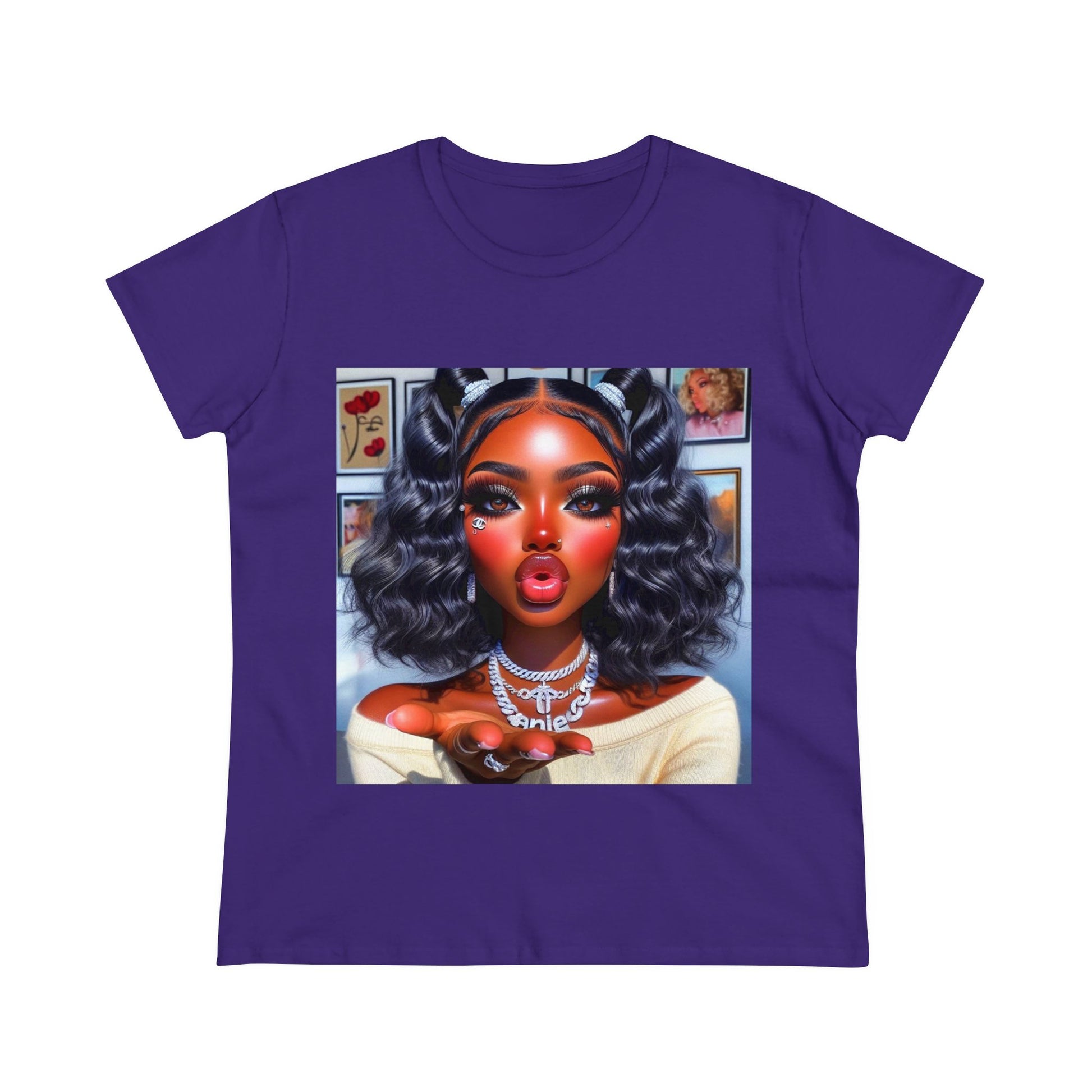 Muah T-Shirt T-Shirt Printify Purple S 