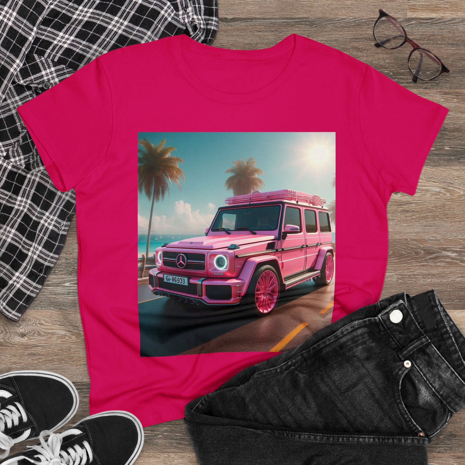 Pink G-Wagon T-Shirt T-Shirt Printify   