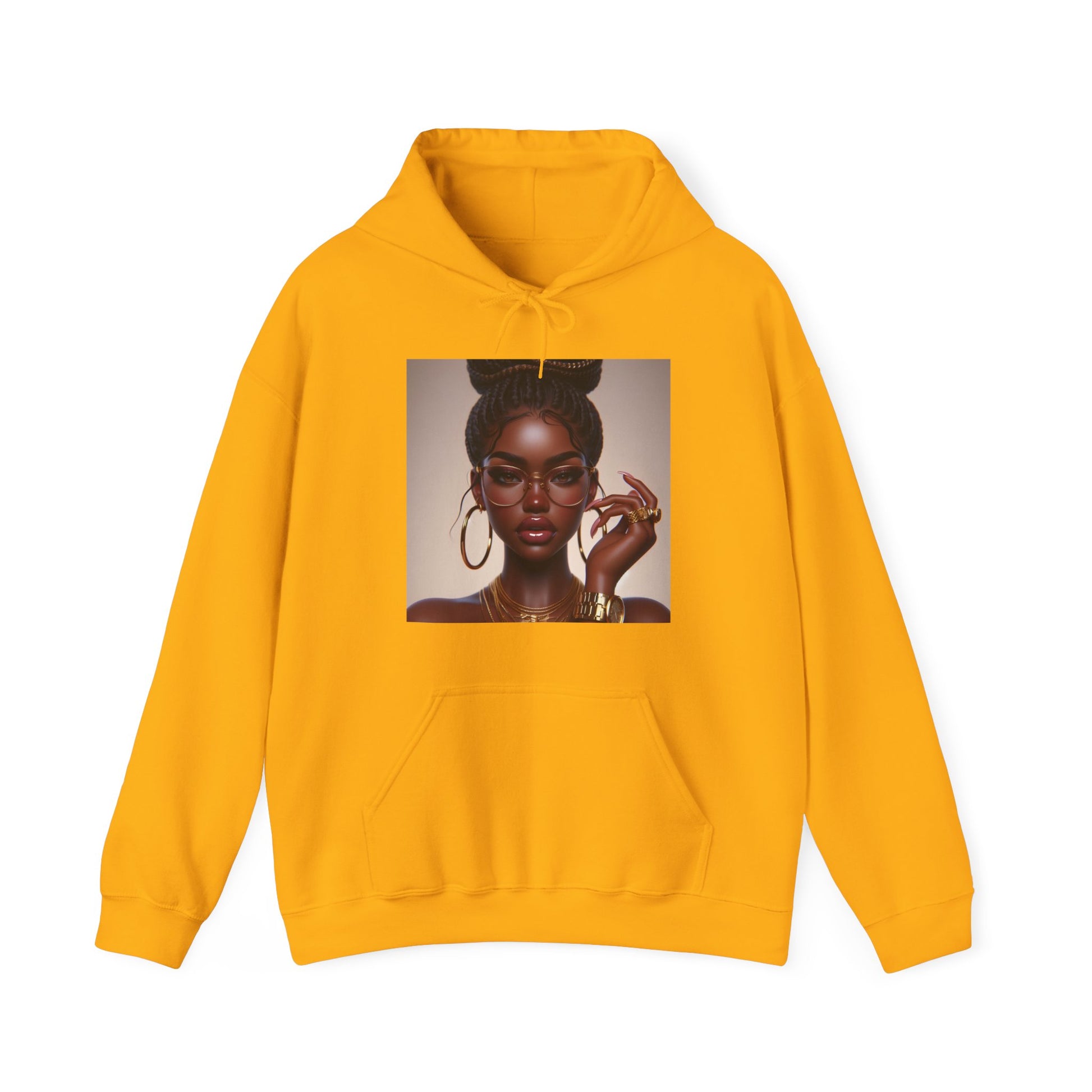 Chocolate Gold Hoodie Hoodie Printify Gold S 