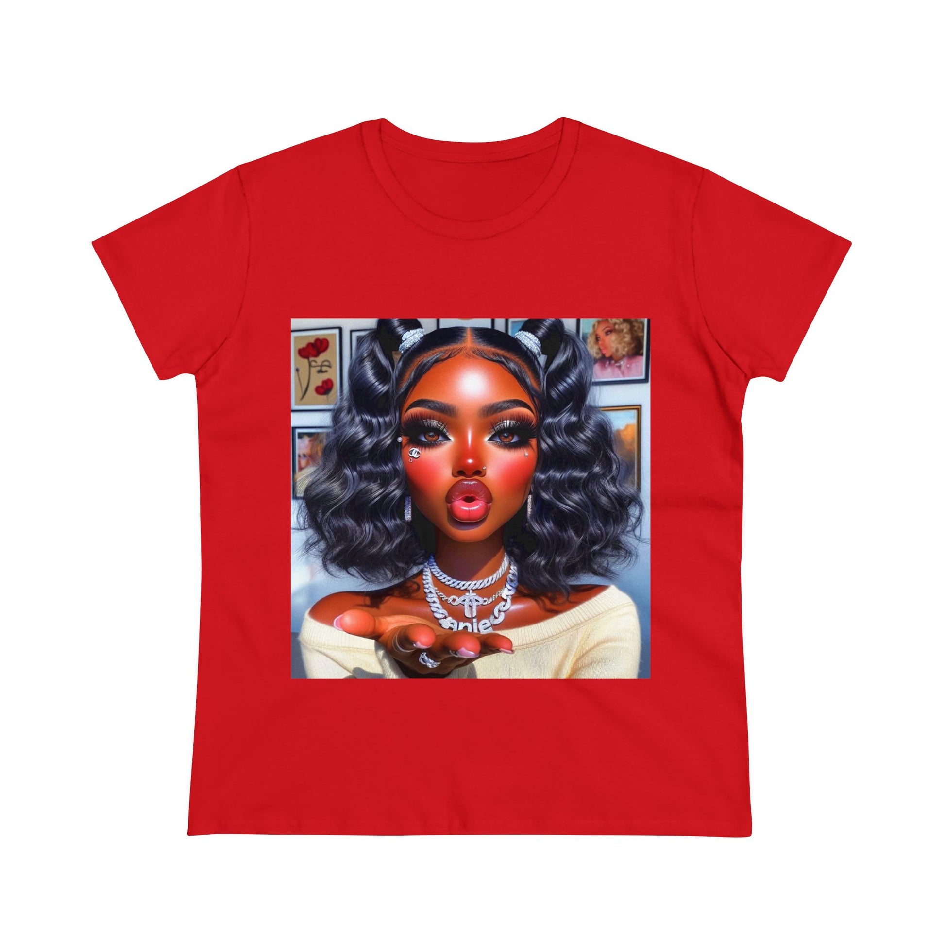 Muah T-Shirt T-Shirt Printify Red S 