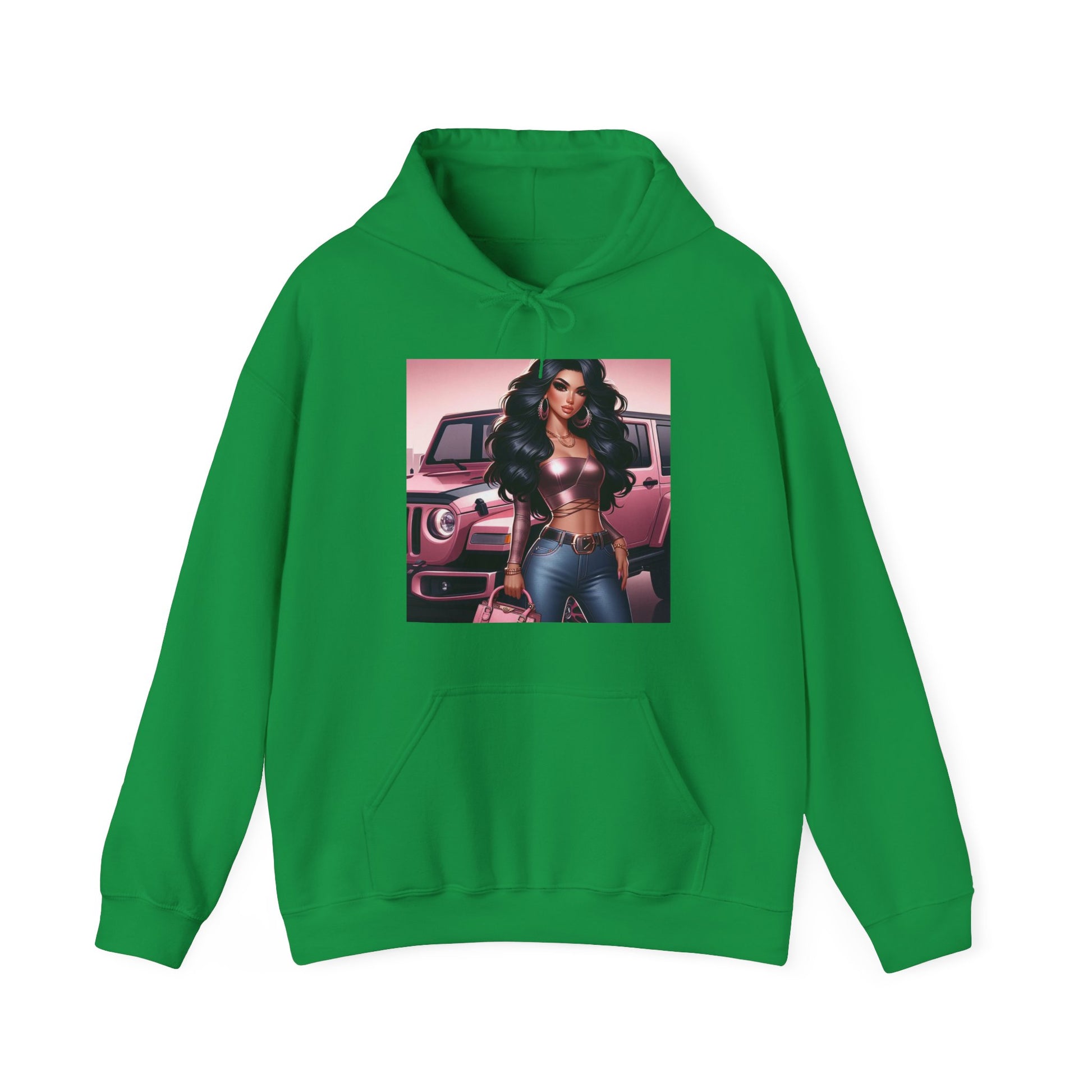 Pink Luxury Hoodie Hoodie Printify Irish Green S 