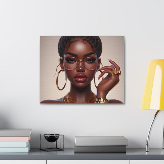 Chocolate Gold Canvas Canvas Printify 20″ x 16″ (Horizontal) 0.75'' 