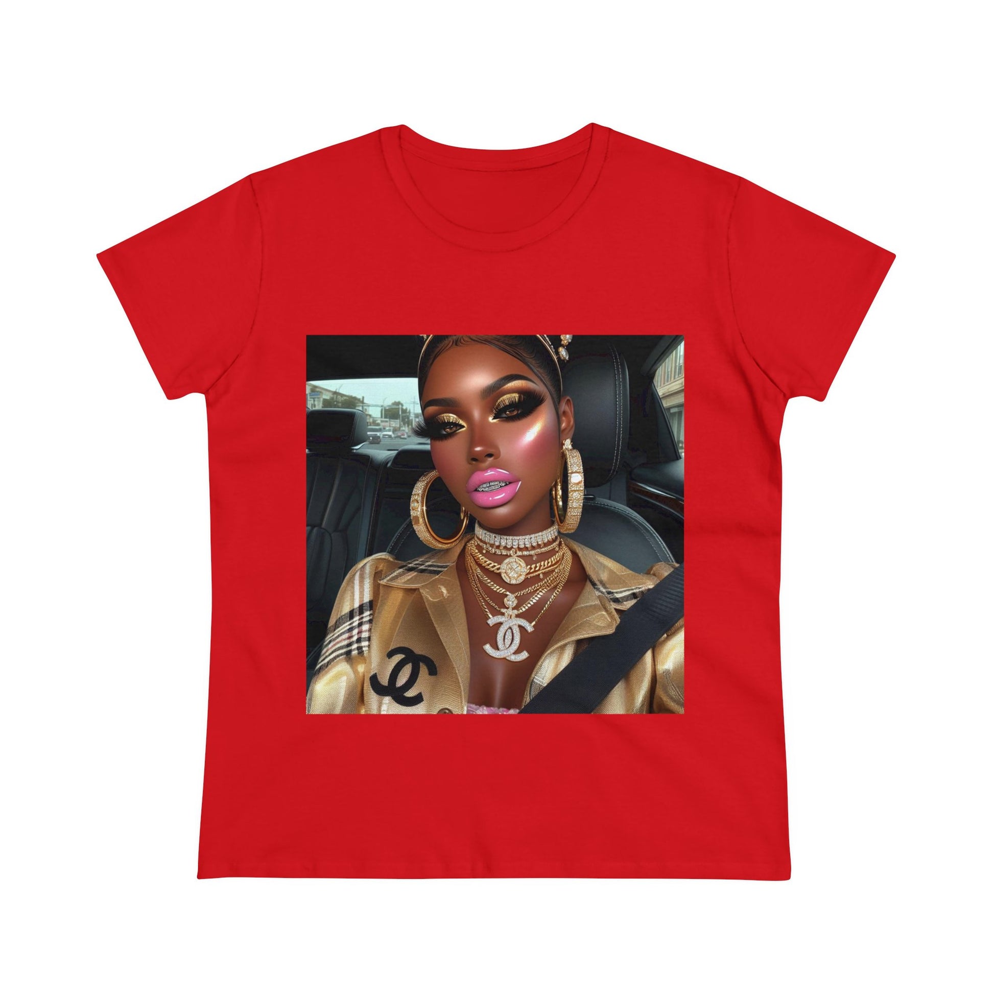 Car Beauty T-Shirt T-Shirt Printify Red S 