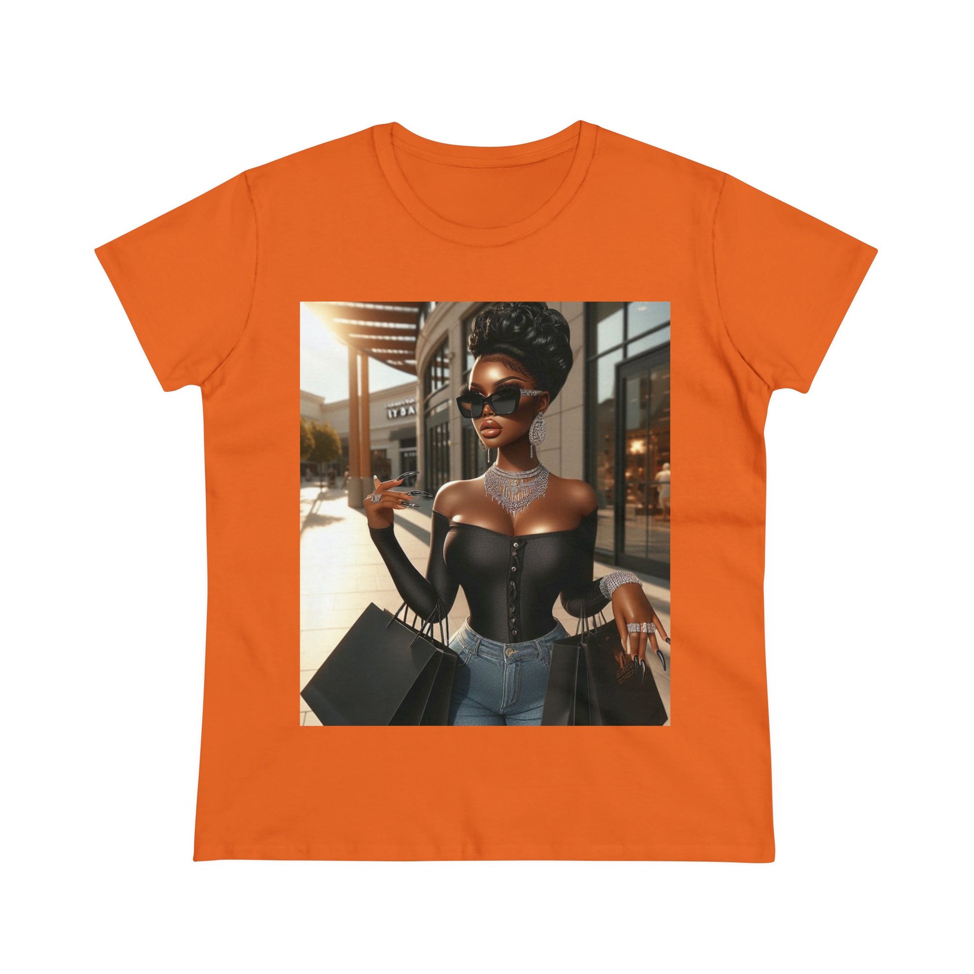 Let's Shop T-Shirt T-Shirt Printify Orange S 