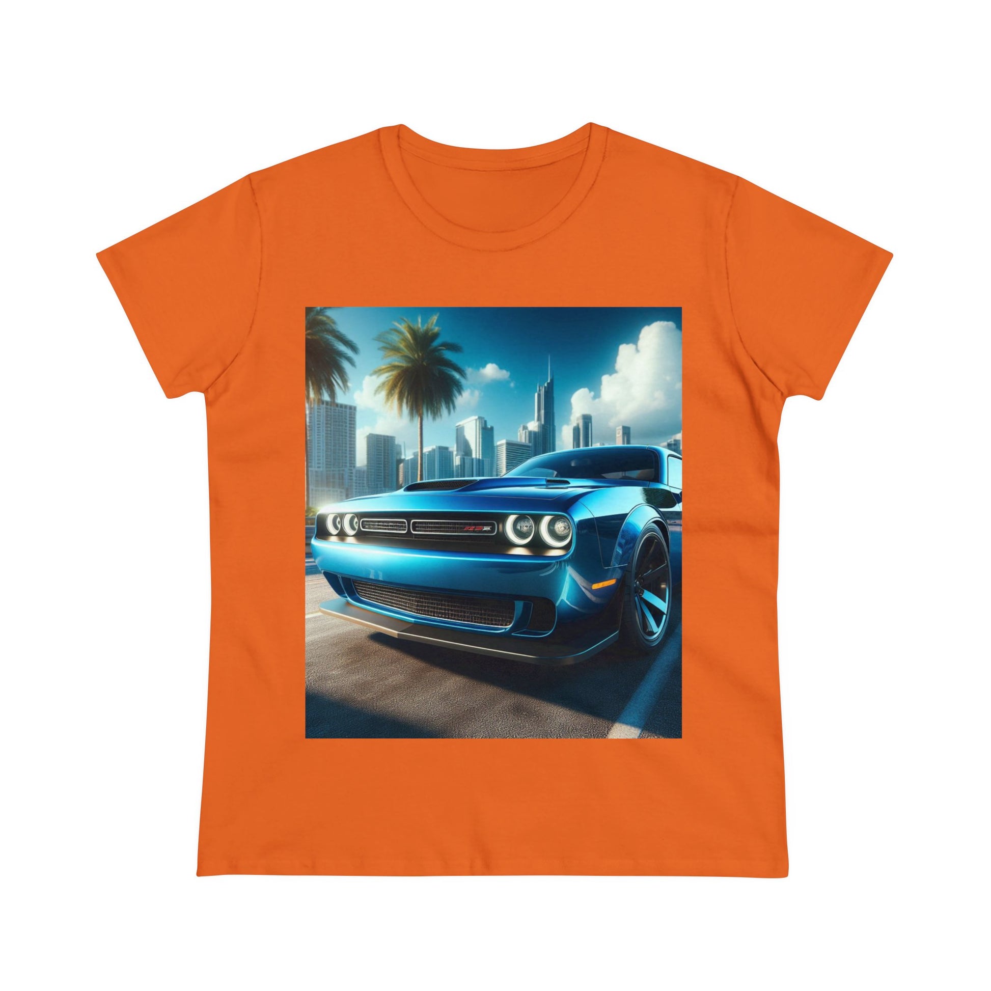 Blue Challenger T-Shirt T-Shirt Printify Orange S 