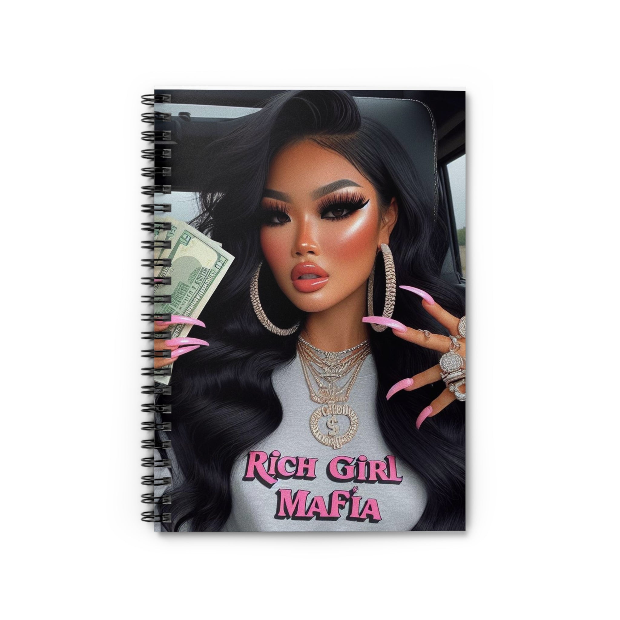 Rich Girl Mafia Spiral Notebook Paper products Printify One Size  