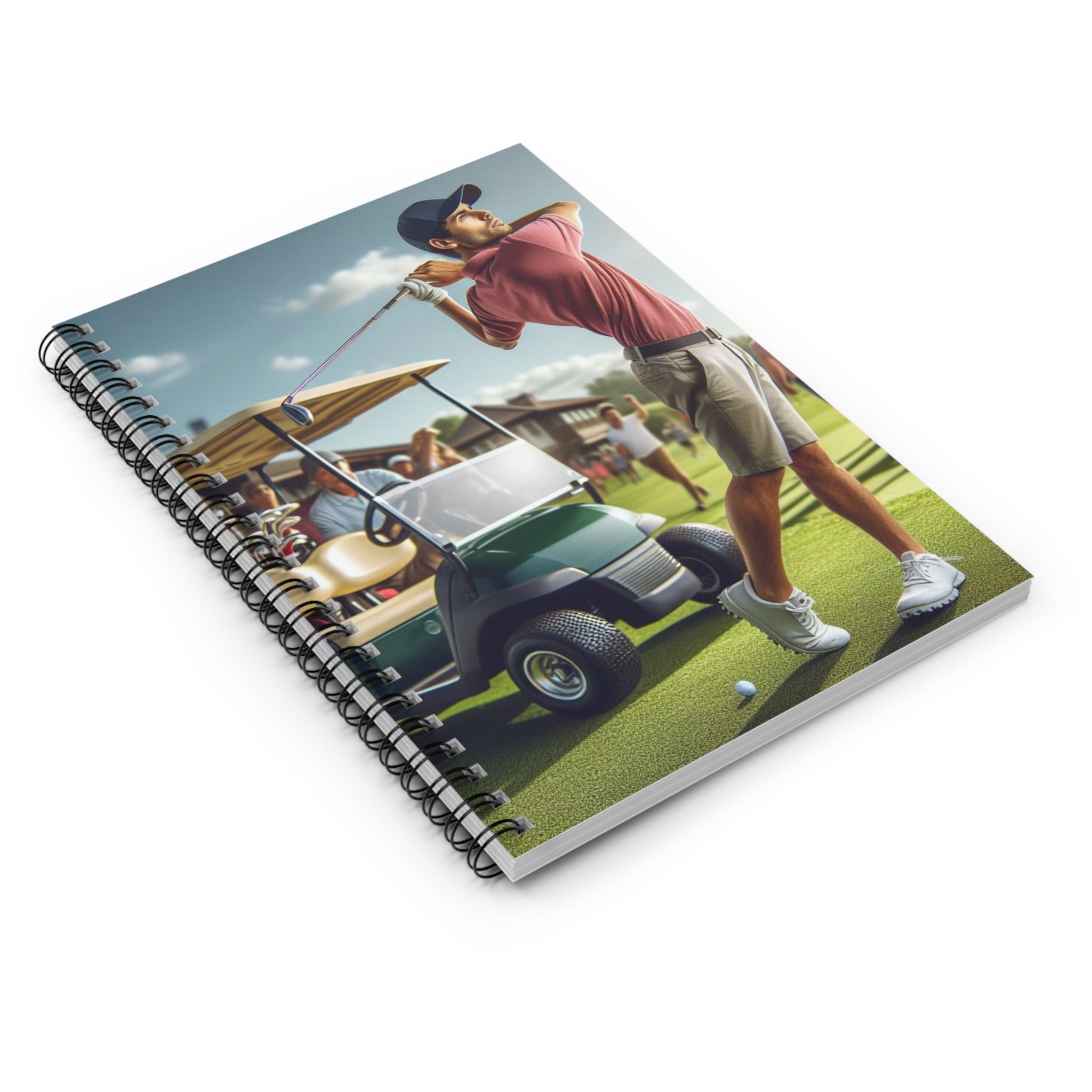 Golf Tournament Spiral Notebook Paper products Printify   