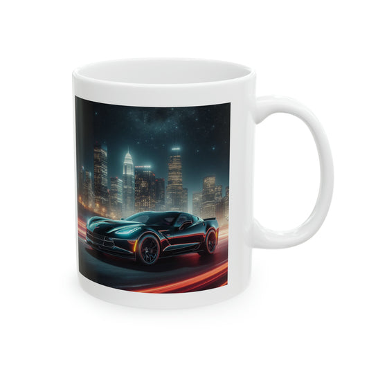 Black Corvette Mug Mug Printify   