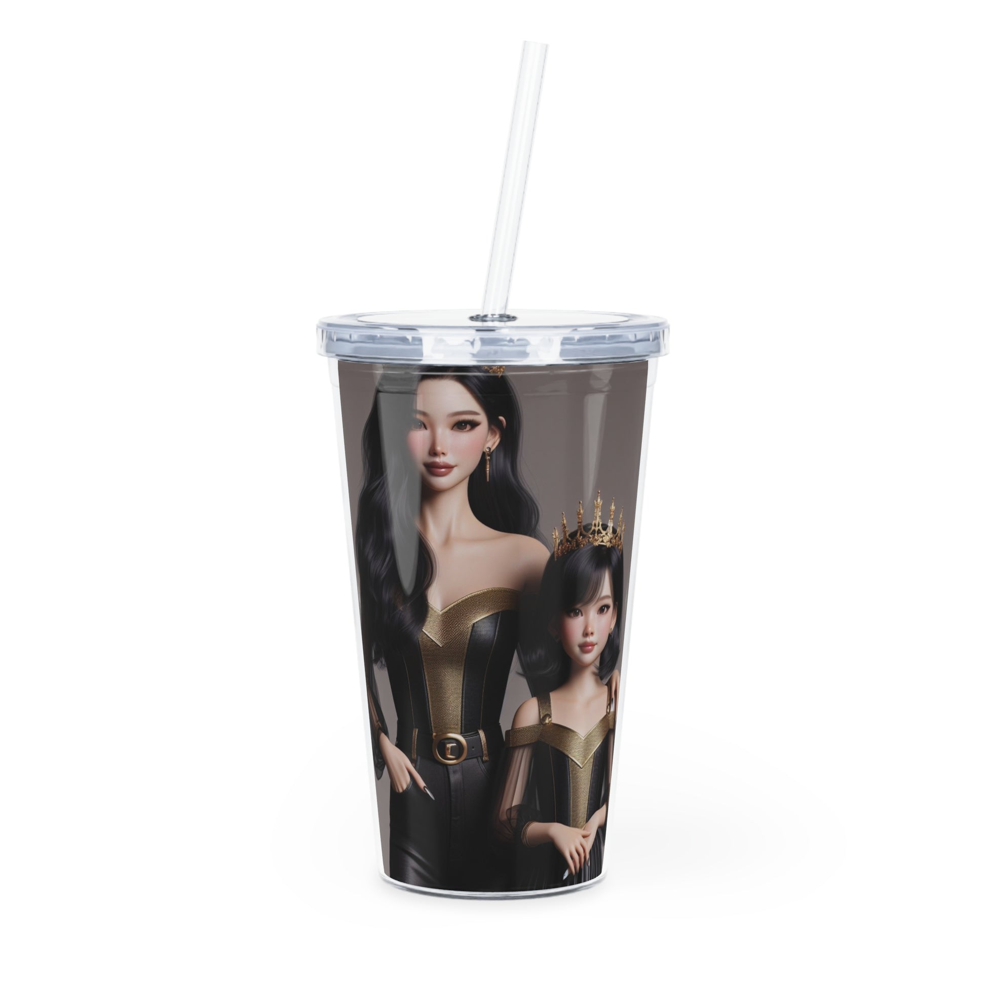 Royalty Tumbler with Straw Mug Printify 20oz Transparent 