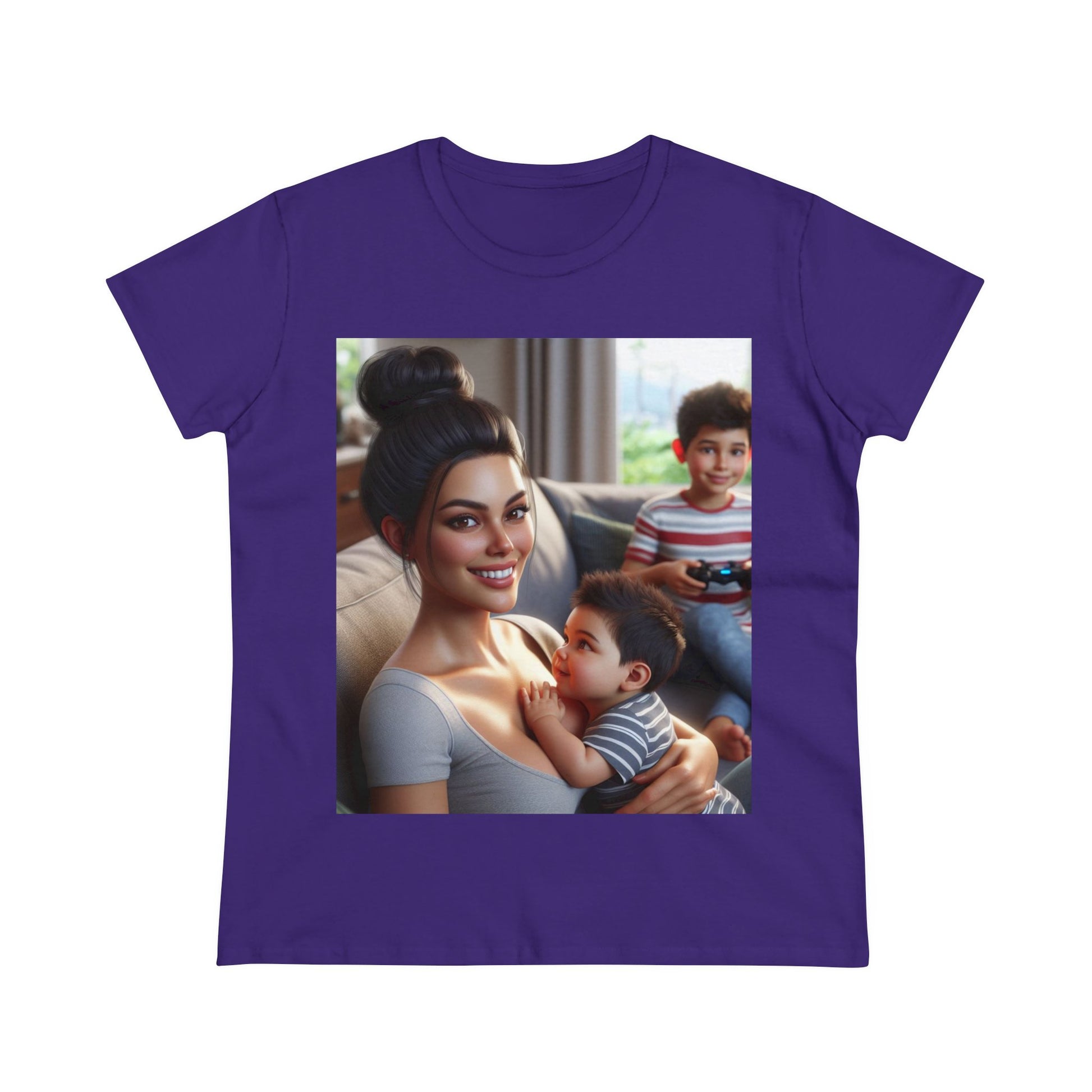 Family Time T-Shirt T-Shirt Printify Purple S 