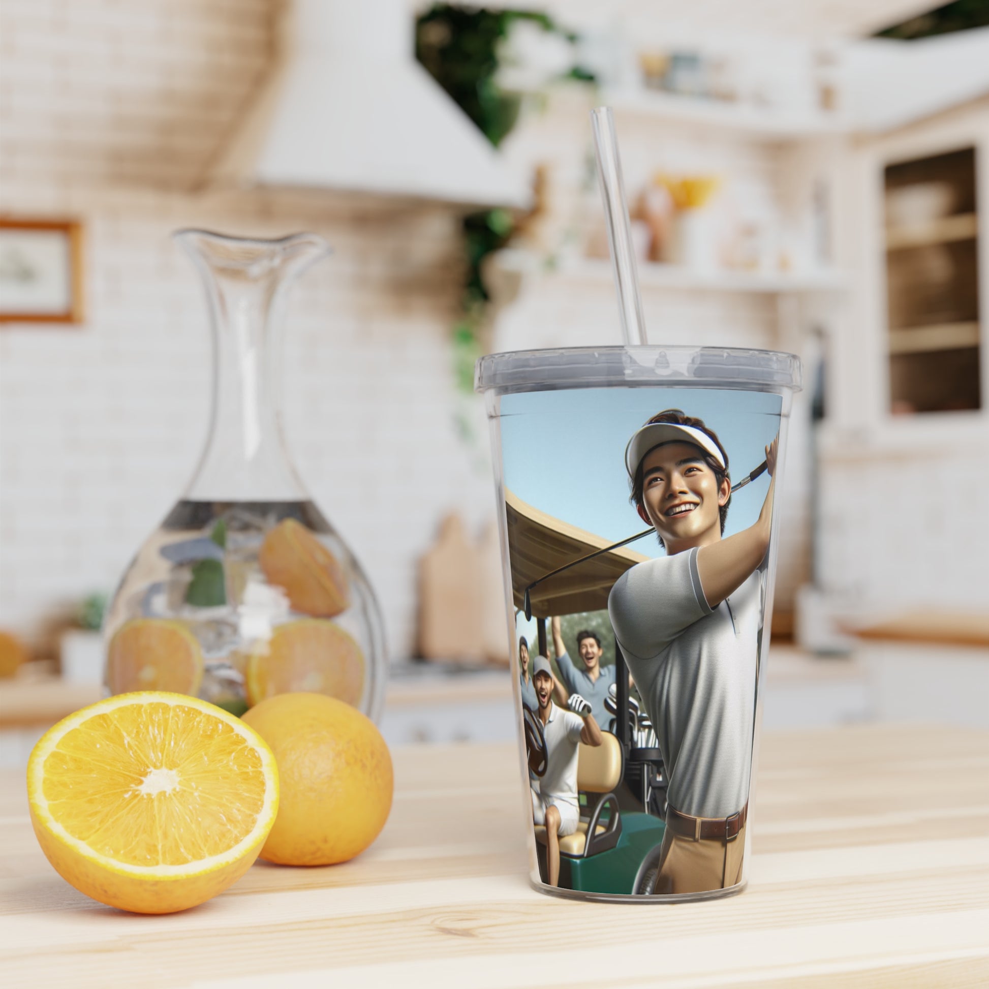 Golf Tournament Tumbler with Straw Mug Printify   