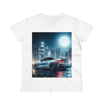 White BMW T-Shirt T-Shirt Printify White S 