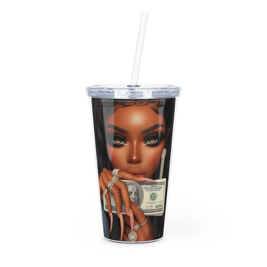 Money Talks Tumbler with Straw Mug Printify 20oz Transparent 