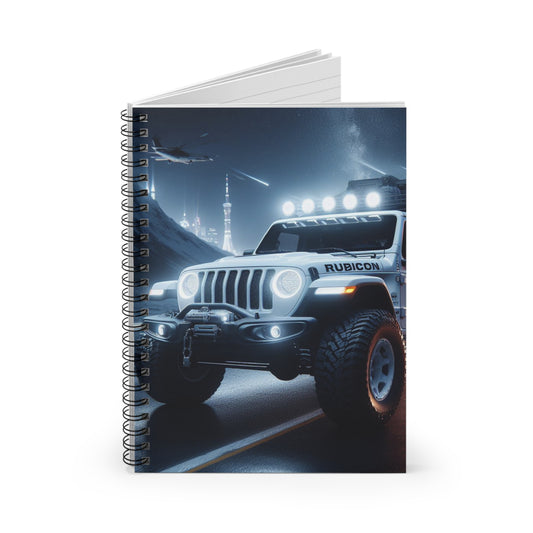 White Rubicon Spiral Notebook Paper products Printify   