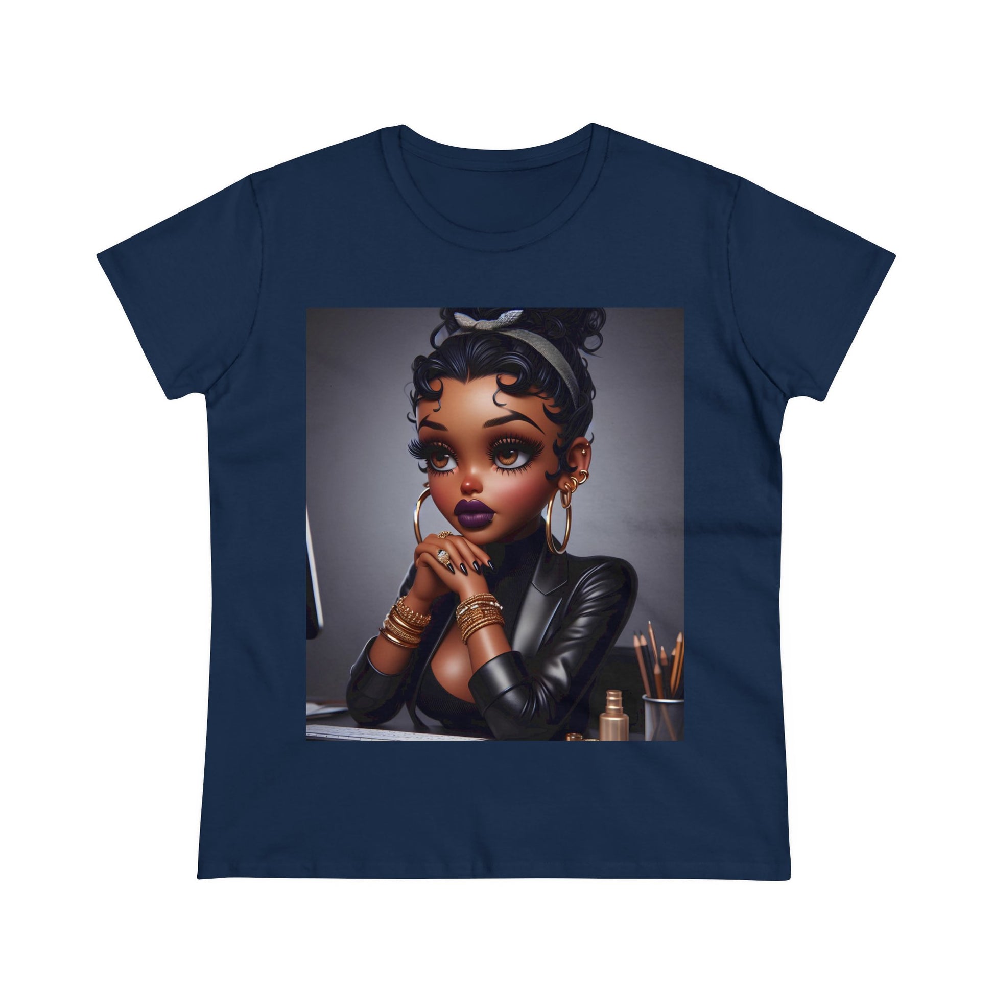 Business Betty T-Shirt T-Shirt Printify Navy S 