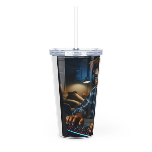 Game Time Tumbler with Straw Mug Printify   