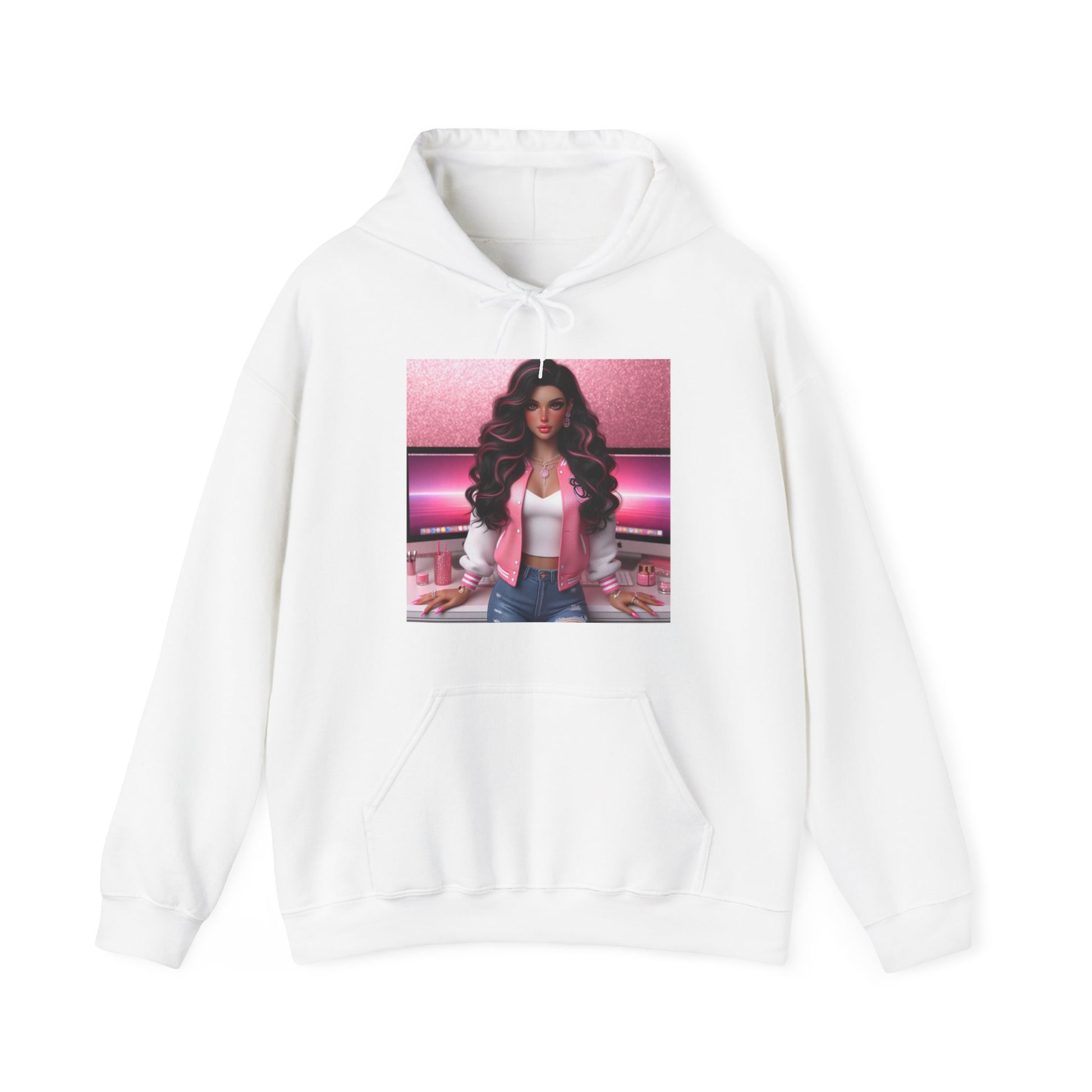 Pink Everything Hoodie Hoodie Printify White S 