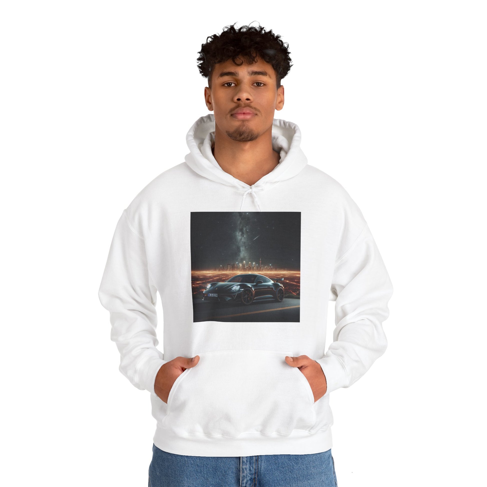 Black Porsche Hoodie Hoodie Printify   