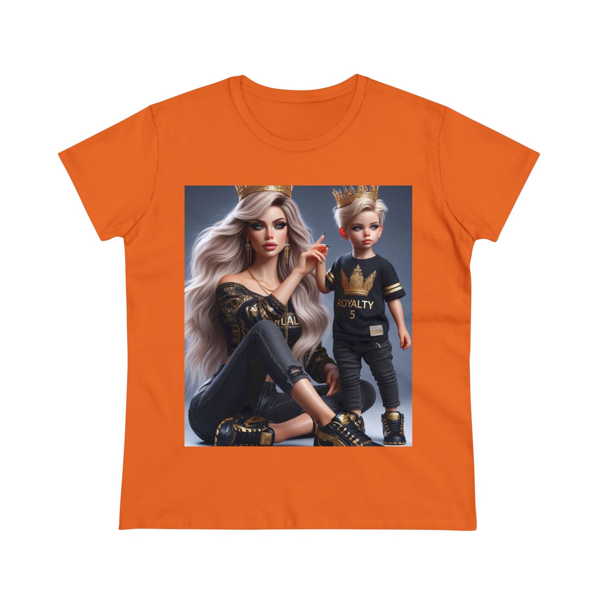 Royalty T-Shirt T-Shirt Printify Orange S 