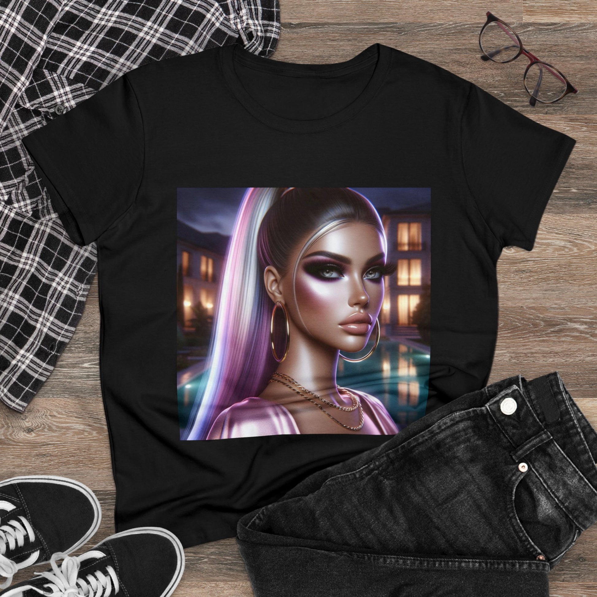 Pink at Night T-Shirt T-Shirt Printify   