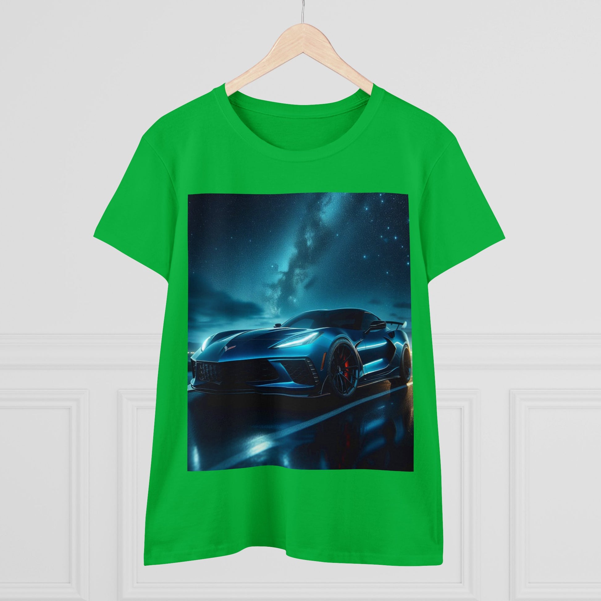 Blue Corvette T-Shirt T-Shirt Printify   