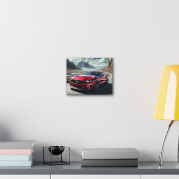 Red Mustang Canvas Canvas Printify 10" x 8" (Horizontal) 0.75'' 