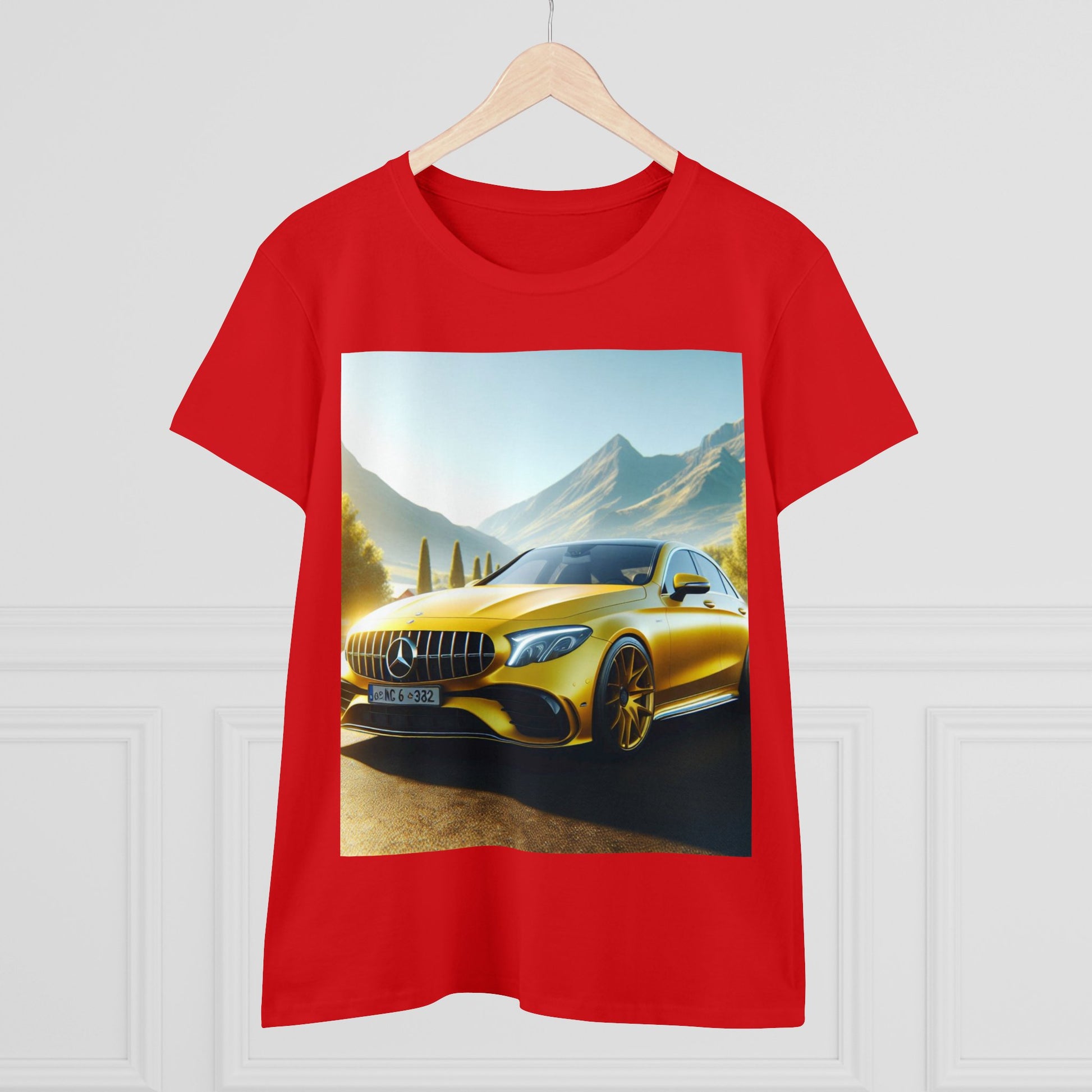 Yellow Mercedes T-Shirt T-Shirt Printify   