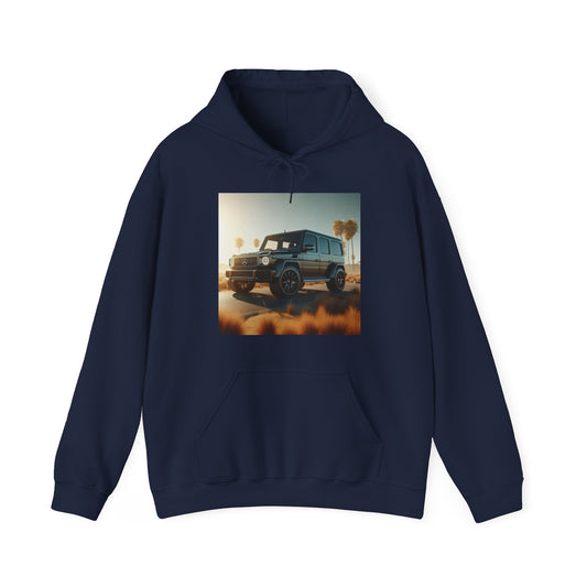 Black G-Wagon Hoodie Hoodie Printify Navy S 