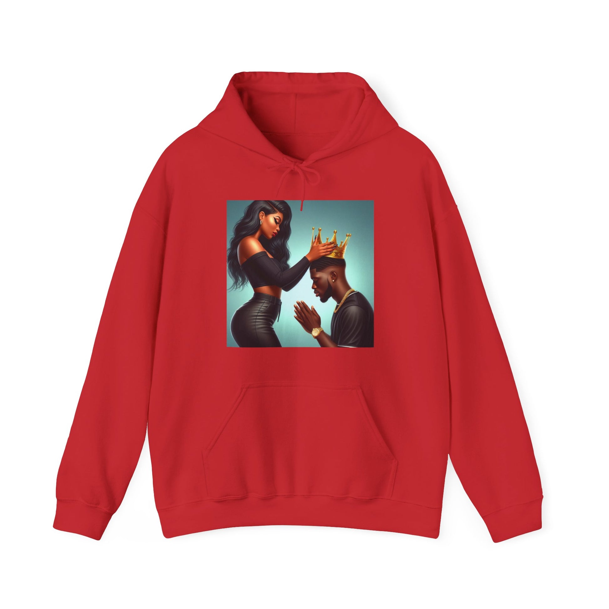 My King Hoodie Hoodie Printify Red S 