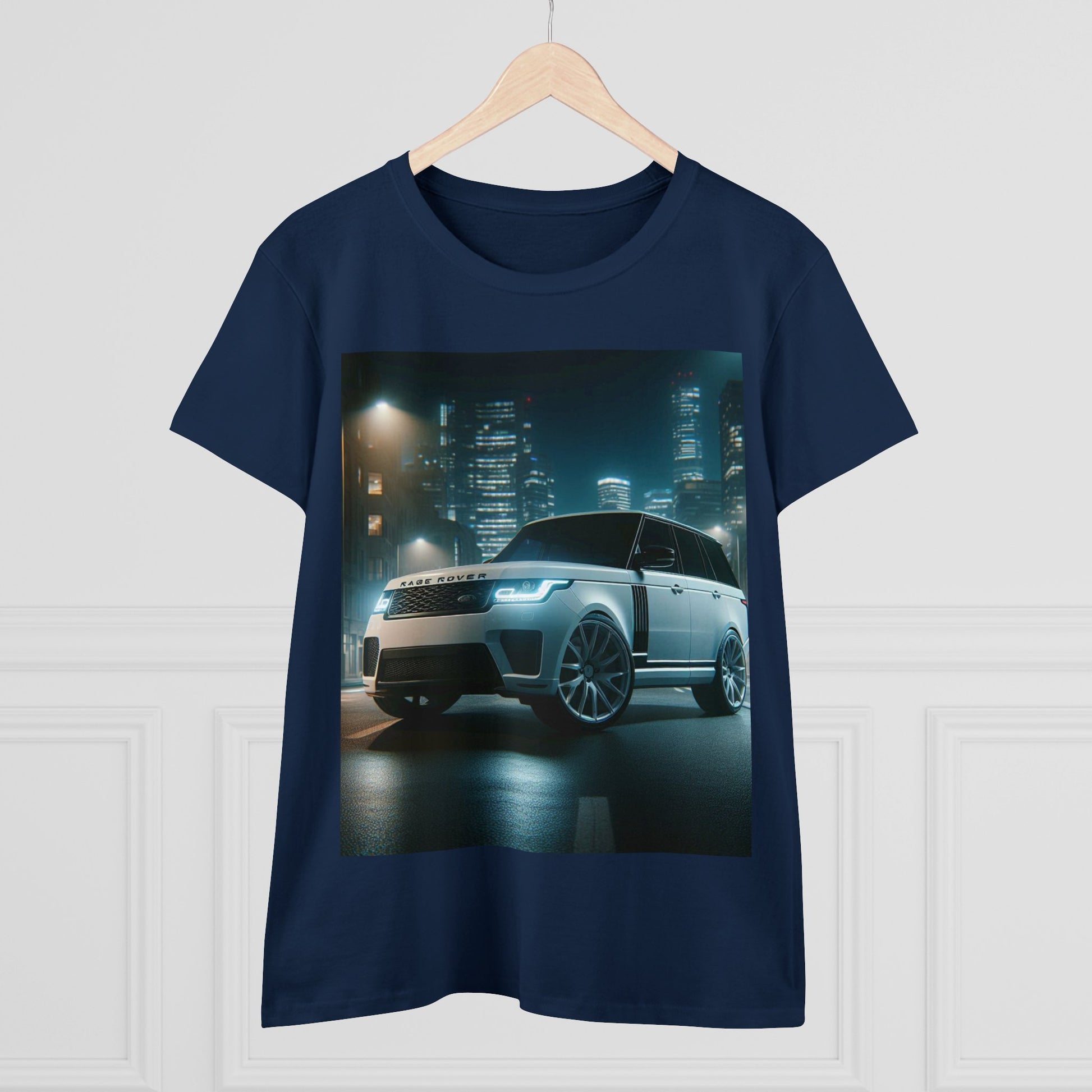 White Range Rover T-Shirt T-Shirt Printify   