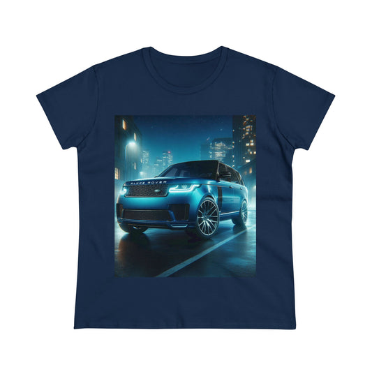 Blue Range Rover T-Shirt T-Shirt Printify Navy S 