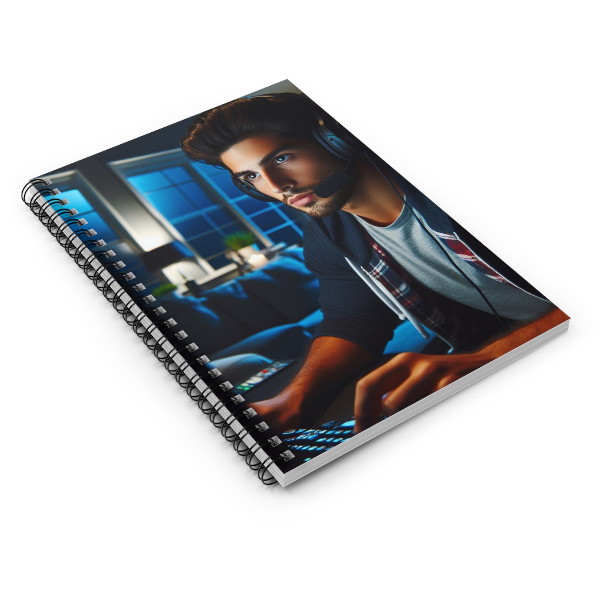 Game Time Spiral Notebook Paper products Printify   