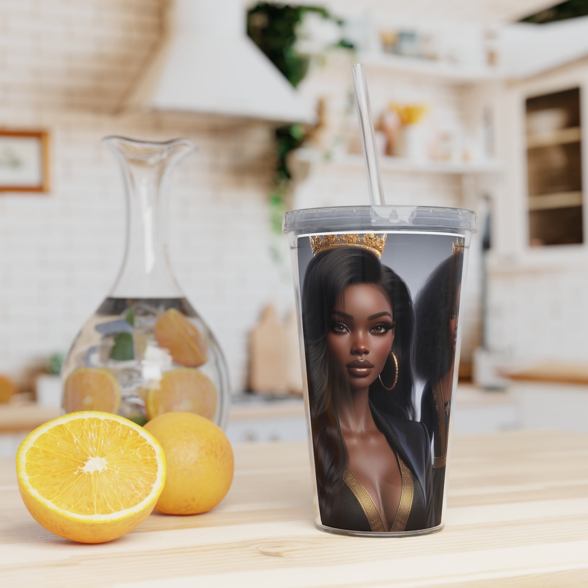 Royalty Tumbler with Straw Mug Printify   