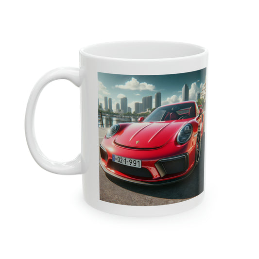 Red Porsche Mug Mug Printify 11oz  