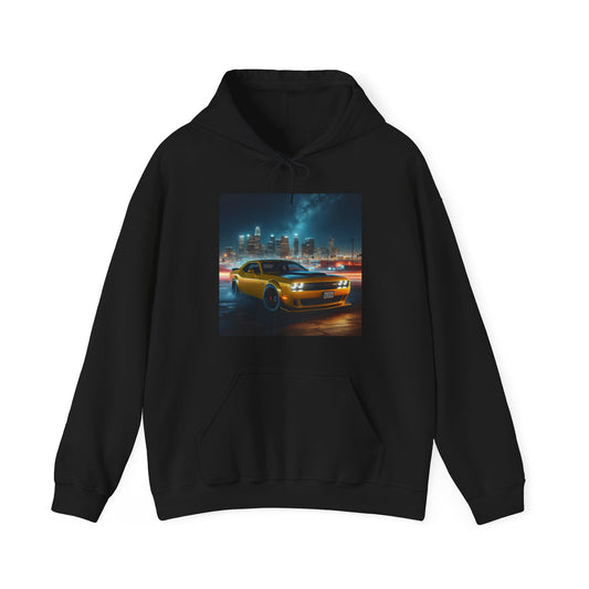 Yellow Challenger Hoodie Hoodie Printify Black S 