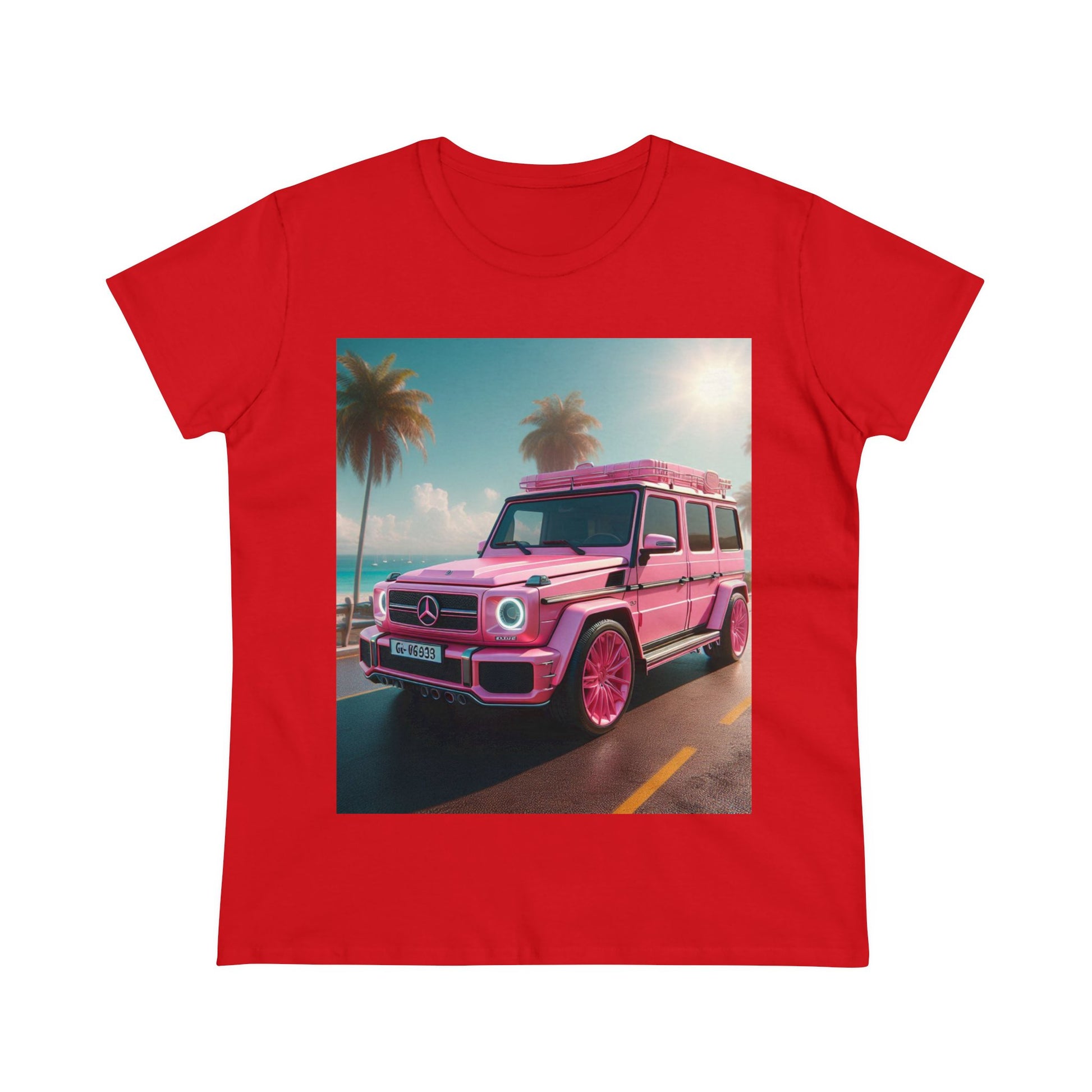 Pink G-Wagon T-Shirt T-Shirt Printify Red S 