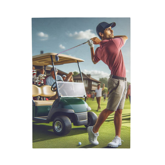 Golf Tournament Plush Blanket All Over Prints Printify 30" × 40"  