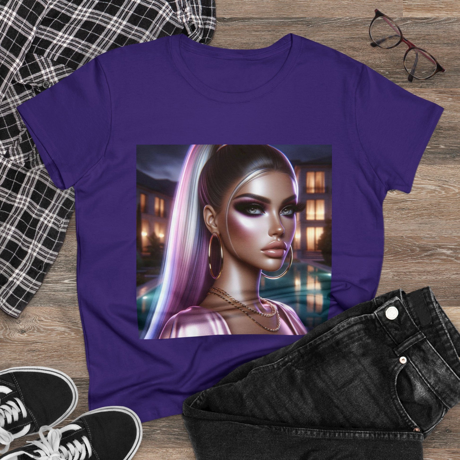 Pink at Night T-Shirt T-Shirt Printify   